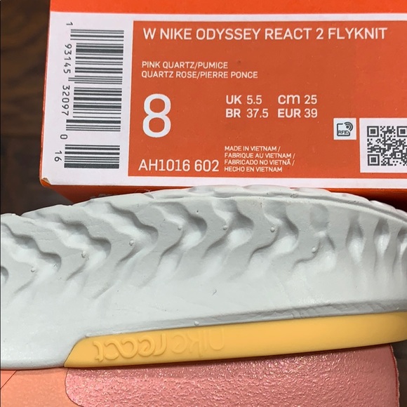 • W NIKE ODYSSEY REACT 2 FLYKNIT pink quartz/pumic - Picture 12 of 16
